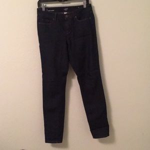 Loft Outlet dark wash curvy skinny jeans